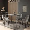 Eettafel set Vicco Grand Grijs 120 x 70 cm met 4 stoelen Productafbeelding-voorbeeld 3