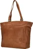 A brown leather tote bag is shown against a white background. Voir les images du produit