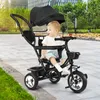 Dreirad 4in1 Kinderdreirad mit Sonnendach Kinderwagen Produktbild-Vorschau 3