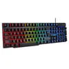 A black gaming keyboard with RGB lighting is shown against a white background. Produktbild-Vorschau