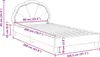vidaXL Kinderbettgestell mit Kopfteil Hellgrau 90 x 200 cm Produktbild-Vorschau 8