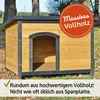 zooprinz Hundehütte Carlo Bitumen Klappdach Holzfüße mit Produktbild-Vorschau 3