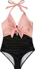 Damen Badeanzug Einteiler Push Up Shaping Pink S Produktbild-Vorschau 2