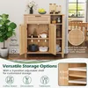 KOMFOTTEU Credenza a 2 ante in rattan, credenza con Anteprima dell’immagine prodotto 4