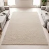 Tapis moderne à poils longs, couleur crème-beige – design Voir les images du produit 1