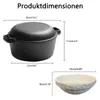 Brotbackform mit Deckel inkl. Gärkorb - Robuste 26cm Produktbild-Vorschau 3