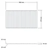 DEOS Grillrost aus Edelstahl 65 × 37 cm Produktbild-Vorschau 5