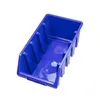 A blue plastic storage bin is shown from a top-down diagonal angle against a white background. Produktbild-Vorschau