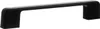 A black cabinet handle is shown against a white background. Produktbild-Vorschau