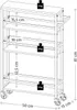 KESPER Nischenwagen grau – 50x15x79cm – -Spanplatte – 3 Produktbild-Vorschau 5