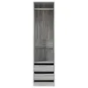 Kleiderschrank mit Schubladen Grau Sonoma 50x50x200 cm Produktbild-Vorschau 3