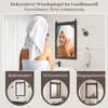 A woman in a bathroom looking in a mirror, with smaller images showing the mirror in different room settings. Podgląd zdjęcia produktu