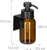 Relaxdays Seifenspender, 2er Pack, 250ml, Braunglas, Produktbild-Vorschau 4