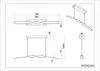 Suspension LED, métal, noir, réglable en hauteur, H 150 cm Voir les images du produit 11