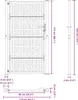 vidaXL Záhradná brána Čierna 100x175 cm Oceľový krížový Náhľad obrázku produktu 8
