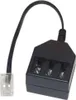 Western-Stecker 6/4 / TAE Buchse NFF, 0,2m Produktbild-Vorschau 2