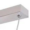 A close-up view of the top of a modern rectangular pendant light fixture, showing the connection point for a hanging cable. Produktbild-Vorschau