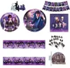 Wednesday Addams Party Deko Set – 97-teiliges Produktbild-Vorschau 1