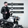 PAULGOS Herren Biker Lederjacke Echtes Leder Jacke Produktbild-Vorschau 4