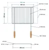 DEOS Verstellbarer Grillrost aus Edelstahl 40–55 × 30 cm Produktbild-Vorschau 5