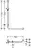 HEWI 801.33.216 98 Winkelgriff m.Br.H.Stg. Ser 801, Produktbild-Vorschau 1