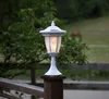 LED Solar Laterne 'Flame' - 4in1 - Tisch/Boden/Wand - gelbe LED - Dämmerungssensor - weiß Anteprima dell’immagine prodotto