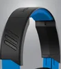 A close-up view of the headband of a black and blue gaming headset. Produktbild-Vorschau