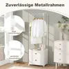 GOPLUS Kleiderständer mit Rollen, Garderobenständer mit 4 Produktbild-Vorschau 4