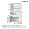 MODFU Multifunktionsvitrine Standvitrine mit 2 Schranktüren Produktbild-Vorschau 7