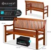 KESSER® Gartenbank Holz Holzbank wetterfest | Für 3 bis 4 Produktbild-Vorschau 7