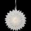 A white paper star lantern is shown hanging against a black background. Podgląd zdjęcia produktu