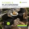 Juskys Polyrattan Balkon Set Bayamo 2 Personen – Tisch mit Produktbild-Vorschau 5