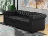 3-Sitzer Sofa aus  CHESTERFIELD- Schwarz Produktbild-Vorschau 4