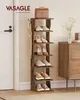 VASAGLE Schuhregal schmal, Standregal mit 7 Ebenen, Produktbild-Vorschau 3