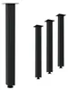 HAGO24 Tischbeine Set 4 Stück Möbelfuß Stahl Schwarz 8x8cm Produktbild-Vorschau 1