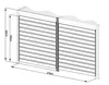 Accessoires G21 paroi de lames orientables 2,8x2,2 m pour Voir les images du produit 5