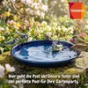 Keramik Untersetzer Royal Blau Ø 40cm XXL Blumenkübel Produktbild-Vorschau 3