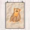 Mr. & Mrs. Panda Bild Affe DIN A5 - Sandig - Geschenk, Produktbild-Vorschau 2