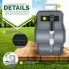 tillvex Schlauchtrommel Wasser 15+2m Grau mit Wandhalterung Produktbild-Vorschau 5