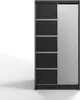 ML Furniture D3 Schiebetüren Kleiderschrank 100 cm mit Produktbild-Vorschau 3