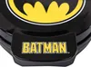 A close-up of a black waffle maker with the Batman logo and name. Produktbild-Vorschau