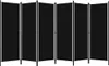 A black room divider is shown against a white background. Náhľad obrázku produktu