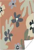 MuchoWow® Poster Pastell - Hintergrund - Blumen - Braun Produktbild-Vorschau 1