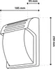 LUMILED Buitenwandlamp Modern 230V E27 Wandlamp Buitenlamp Productafbeelding-voorbeeld 14