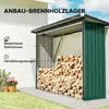 Outsunny Kaminholzregal Außen Stahl 213 x 66,5 x 150 cm Produktbild-Vorschau 4