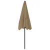 vidaXL Parasol plażowy taupe 200x125 cm Podgląd zdjęcia produktu 4