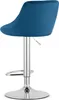 Hocker da bar per sala da pranzo High Kast - Velluto blu Anteprima dell’immagine prodotto 5