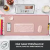 Logitech Desk Mat Studio Series - Mauspad - dunkles Rosa Produktbild-Vorschau 5