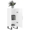 vidaXL Kredens biały wysoki połysk 34,5x34x90 cm materiał Podgląd zdjęcia produktu 4