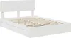 vidaXL Lit de rangement avec tête de lit Blanc 140 x 190 cm Voir les images du produit 4